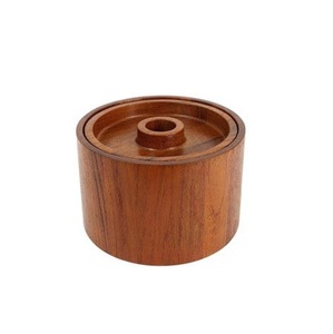 Cubo de hielo de doble pared de madera y metal para bar, hotel, hogar, fiestas, diseño rústico con asas de metal para bebidas en fiestas. - Product Image 2