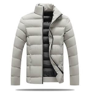 Chaqueta acolchada para hombre al por mayor, estilo callejero, ropa de invierno de tela ligera transpirable e impermeable con cuello levantado de la mejor calidad - Product Image 1