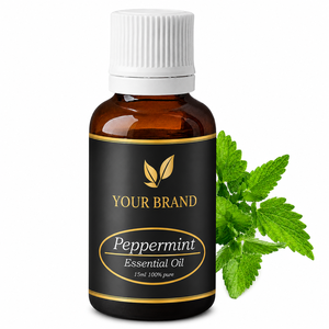 Huile Essentielle de Menthe Poivrée Pure pour la Peau, la Fabrication de Bougies et le Soulagement des Maux de Tête – Huile Essentielle de Menthe Poivrée de Haute Qualité en Gros, Marque Privée - Product Image 1