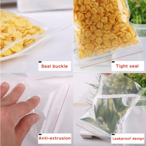 Practical Clear Transparent Plastic Zig Lock <b>Bag</b> Custom Size Multi- Purpose High Quality, Durable and Recyclable - Product Image 1