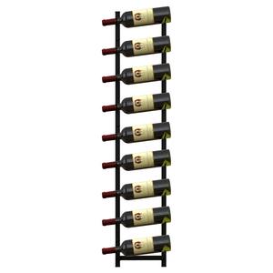 Moderno y Clásico Estante de Pared para Botellas de Vino de Hierro Negro y Madera, Ecológico, de 2 Niveles, con Capacidad para 3 Litros - Product Image 2