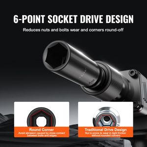 Set di 15 Chiavi a Bussola a Impatto da 3/8'' con Attacco Profondo, Metriche 8-22mm, a 6 Punte in Acciaio al Cromo Molybdeno, Facili da Leggere, per Riparazioni Auto, con Misure 19mm 32mm - Product Image 4