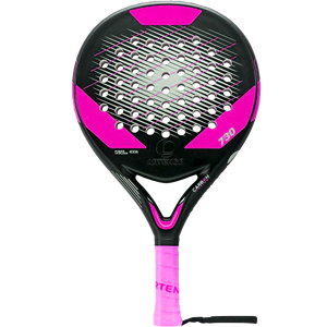 Raqueta de Pádel Fit Fashion PR 1 Perforada de Fibra de Carbono 12k, 28*26.5cm, 350g, Espuma Eva, Negra y Amarilla, para Entrenamiento y Partidos - Product Image 5