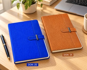 Agenda de Cuero PU Premium, Diario, Planificador, con Cierre de Correa, para Oficina, Reuniones de Negocios, Escritura de Notas, Juego de Regalo Personalizado - Product Image 2