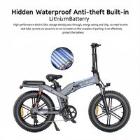 Vélo électrique pliable sportif à longue portée Himalano 8 vitesses avec pneus larges de 20*4 pouces, cadre en alliage d'aluminium, batterie au lithium et freins à disque hydrauliques