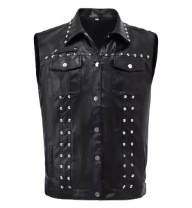 Gilet de motard noir 100 % polyester pour homme SBEA IMPEX, veste sans manches à col montant, séchage rapide, anti-plis, 3D - Product Image 1