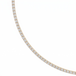 Lab Grown Diamond Luxury <b>Mini</b> Tennis Necklace Sterling Silver, 9KT,10KT, 14KT,18KT Premium Jewelry Gift For Engagement & Wedding - Product Image 2