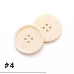 High Quality Custom Round 4-Hole Buffalo Horn Animal Style Durable <b>Handmade</b> Sewing Buttons for <b>Clothes</b> Shirt Suit buffalo bone - Product Image 1
