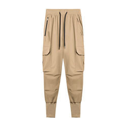 Men <b>Green</b> <b>Cargo</b> <b>Pants</b> Elastic Waist Drawstring Multiple Pockets Casual Lightweight Breathable Summer Wear - Product Image 4
