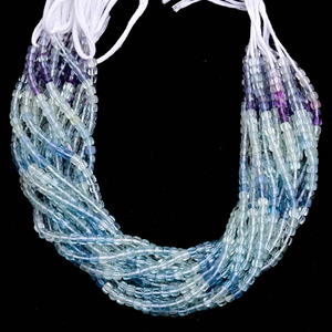 AAA+ Fluorite 4mm Faceted Cube <b>Loose</b> <b>Beads</b> Natural Multi Fluorite Semiprecious Gemstone Box Fancy <b>Loose</b> <b>Beads</b> for Jewelry Making - Product Image 1