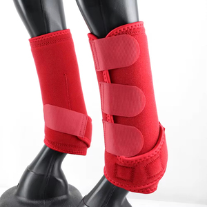 Protège-jambes respirants en maille violette 2026 pour chevaux avec sangle Velcro pour soutien du pastèrnes, utilisation en course et entraînement - Product Image 4