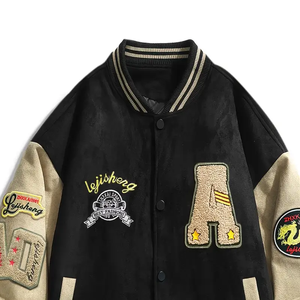 La Mejor Chaqueta Universitaria Personalizada, Chaqueta Letterman para Hombre y Mujer, de Lana y Cuero - Product Image 6