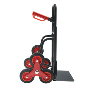 Chariot manuel pliable robuste pour monter les escaliers, capacité 330 lb, avec poignée télescopique et chariot pour le déménagement - Product Image 4