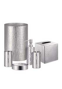 Ensemble de salle de bain élégant en métal de qualité supérieure avec distributeur de savon, porte-brosse à dents, gobelet et plateau pour salle de bain - Product Image 6