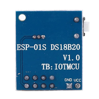 Sensor de temperatura del módulo de sensor de nodo inalámbrico WiFi de temperatura ESP8266 ESP01/ESP01S, 1 unidad