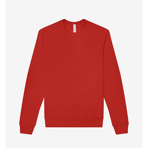 Sweat-shirts en molleton Bella+Canvas Style 3901 100% coton écologique à manches raglan longues, couleur unie, étiquette privée pour hommes - Product Image 2