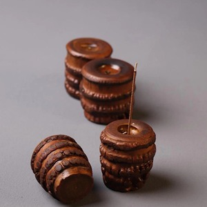 Brûleur d'encens en bois artisanal de qualité supérieure, respectueux de l'environnement, gravure arabe élégante, cadeau d'aromathérapie pour le Ramadan et l'Aïd, best-seller - Product Image 5