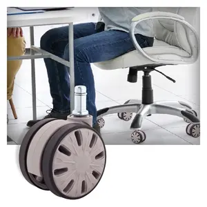65mm PU stem furniture casters wheels for sale carpet