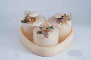 Lot de pots multifonctionnels en résine époxy naturelle, très vendus, pour le stockage de fruits secs dans la cuisine - Product Image 4