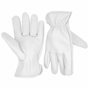 Heavy-Duty <b>Top</b>-Grade Cowhide Grain Leather Driver Gloves Heat <b>Spark</b> Resistant Construction Safety Gloves for Personal Hand Arm - Product Image 6