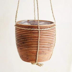 Outstanding quality rattan holder pot <b>for</b> <b>plant</b> decor garden <b>basket</b> pots greenery hanging <b>baskets</b> - Product Image 1