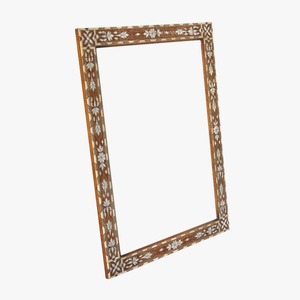 Royal Style Mother of Pearl Inlay <b>Mirror</b> Frame Arabic Inspired Design Premium Home Decor for Living Room - Product Image 2