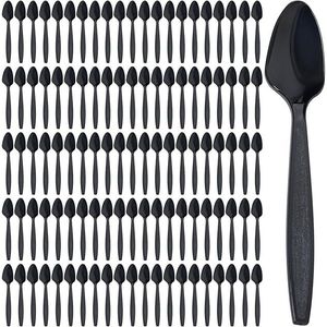 Ensemble de 300 couverts jetables en plastique robuste de 6 pouces, transparents et durables, pour aliments chauds, approvisionnement en gros - Product Image 1