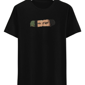Camiseta Negra de Manga Corta para Hombre, con Estampado Frontal, Cuello Redondo, Corte Regular, Tejido de Punto, Secado Rápido, Transpirable, Estilo Urbano - Product Image 3