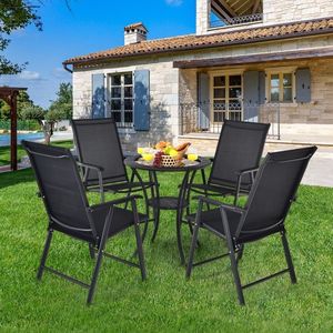 Lot de 4 chaises pliantes portables pour patio, camping en plein air - Product Image 1
