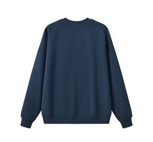 เสื้อสเวตเชิ้ตคอวีโอเวอร์ไซส์ ยูนิเซ็กส์ ผ้าฟลีซหนานุ่ม แขนเสื้อแบบแร็กแลน ทรงหลวม สไตล์ลำลอง สตรีทแวร์ ผ้าฝ้าย - Product Image 2