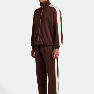 Survêtement de performance pour homme : Veste de sport zippée et pantalon de jogging respirant pour l'entraînement et la course – Vêtements de sport personnalisables en usine - Product Image 1
