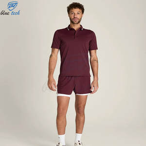 Conjunto de Camiseta Polo y Pantalones Cortos de Tenis Personalizados para Hombre, Ropa Deportiva Transpirable de Secado Rápido, Traje de Entrenamiento para Gimnasio, Calidad Premium OEM - Product Image 1