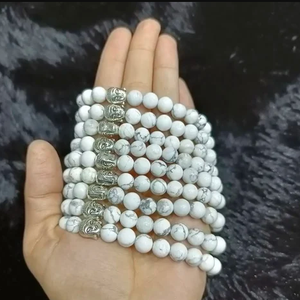 High Quality Howlite Beads Buddha Bracelet Romantic Gift Fashion Charm Jewelry <b>for</b> <b>Men</b> Women Energy Meditation - Product Image 6