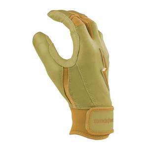 Bruce <b>Bolt</b> Khaki Leather Batting Gloves Durable <b>Hook</b> And Loop Closure Unisex Adult Training Glove - Product Image 5