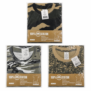 เสื้อยืดผู้ชายลายพรางพิมพ์ลาย AOP แฟชั่นทันสมัย ผ้าฝ้าย 100% คอกลม แขนสั้น สวมใส่สบายๆ สำหรับกิจกรรมกลางแจ้งทุกฤดู รับผลิตแบบ OEM/ODM - Product Image 6