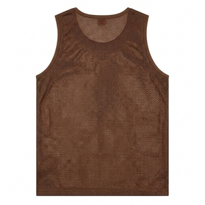 Débardeur de sport pour homme en maille, style basketball, léger, respirant, séchage rapide, sans manches, pour entraînement et gym, performance 100% - Product Image 6