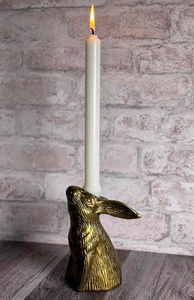 Porte-bougie décoratif en forme de lapin, en métal doré, pour la décoration de la maison et les cadeaux - Product Image 5