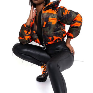 Chaquetas acolchadas de camuflaje personalizadas para hombre, chaqueta acolchada corta de camuflaje para mujer, chaquetas acolchadas de camuflaje premium, chaquetas cómodas para mujer - Product Image 6