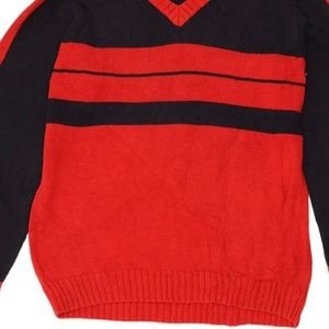 divine nine sororities Women's Knitted Cardigan <b>Red</b> <b>Black</b> Contrast Color V-neck Long Sleeve <b>Striped</b> Classic Autumn Wear - Product Image 5