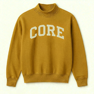 Sudadera de cuello alto oversize de algodón polar, cálida para invierno, estilo casual urbano, tendencia retro de moda. - Product Image 1