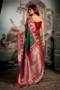 Drape <b>Yourself</b> in Elegance Make Every Moment Royal Indulge in Timeless Grace Saree Silk Nett Fabric Heavy Premium Soft Silk - Product Image 5