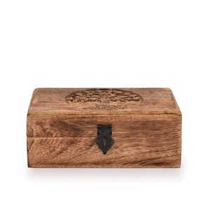 Caja de Joyería de Madera de Mango Hecha a Mano con Espejo - Venta al por Mayor B2B - Product Image 4