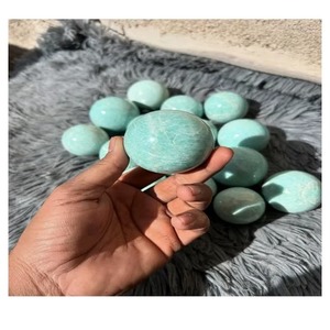 Vente en gros de sphères d'Amazonite naturelle sculptées à la main, boule de cristal, cadeau de guérison, décoration de la maison, fête des mères - Product Image 1