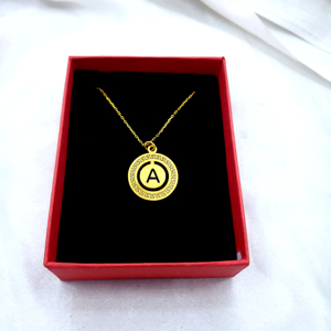สร้อยคอ Bindi Jewels เงินแท้ 925 ประดับโมอิสซาไนต์ทรงกลม พร้อมจี้ตัวอักษรแบบกำหนดเอง ชุบทอง สายเคเบิล ดีไซน์เรียบง่าย ปรับแต่งได้ - Product Image 2
