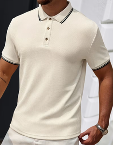 Chemise pour homme Pearson OBM, nouvelle collection, color-block, best-seller, tissu doux à texture ananas, respirant pour l'extérieur, décontracté et professionnel - Product Image 5