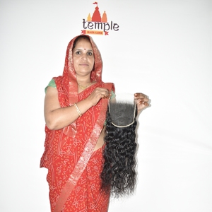 6*6 HD Closure Unprocessed Raw Remy Indian Hair Temple Braiding Cuticle Aligned Double Weft Machine <b>Braids</b> Natural <b>Extensions</b> - Product Image 5