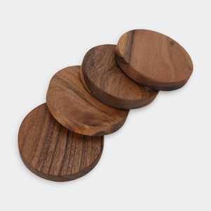 Premium Wooden <b>Table</b> <b>Protector</b> Decorative Reusable Drink Coasters Handmade Classic Design for Kitchen Use - Product Image 1