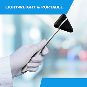 Paquete de 10 Martillos de Reflejos Neurológicos Taylor de 7.5 Pulgadas, Cabezas Negras Stealth, Martillos de Percusión de Acero Inoxidable para Examen Neurológico - Product Image 3