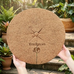 Eco2go Vietnam Eco2go Coir Mulch <b>Mat</b> 11.8 Inch Coconut Fiber Tree <b>Protector</b> Indoor Outdoor Plant Cover - Product Image 1