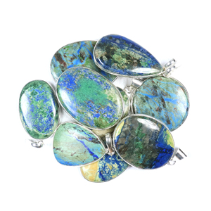 BISMILLAH GEMS Colgante de Piedras Preciosas Mixtas con Forma de Paz Bohemia, Chapado en Plata, Regalo para Mujeres y Unisex - Product Image 6